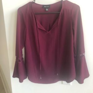 Bell sleeve shirt. Super cute!